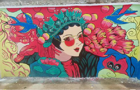 岳阳墙体彩绘-网红墙