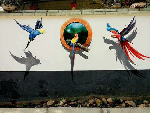 岳阳视觉错位-3D墙绘设计