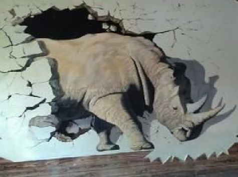 岳阳在墙绘中，如何绘制3D效果？